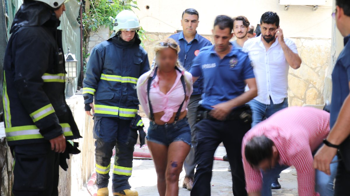 Antalya’da otel yakmaya çalışan kadına gözaltı