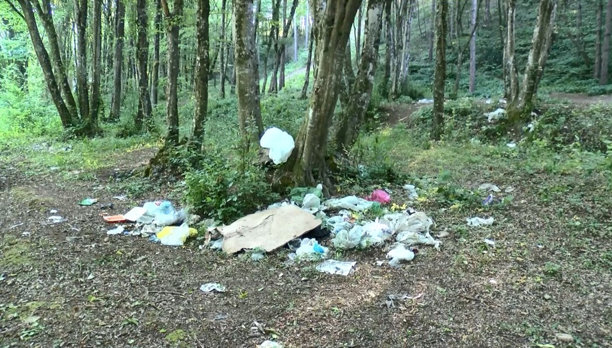 Belgrad Ormanı’nda hafta sonu yoğunluğu: Çöplerini geride bıraktılar