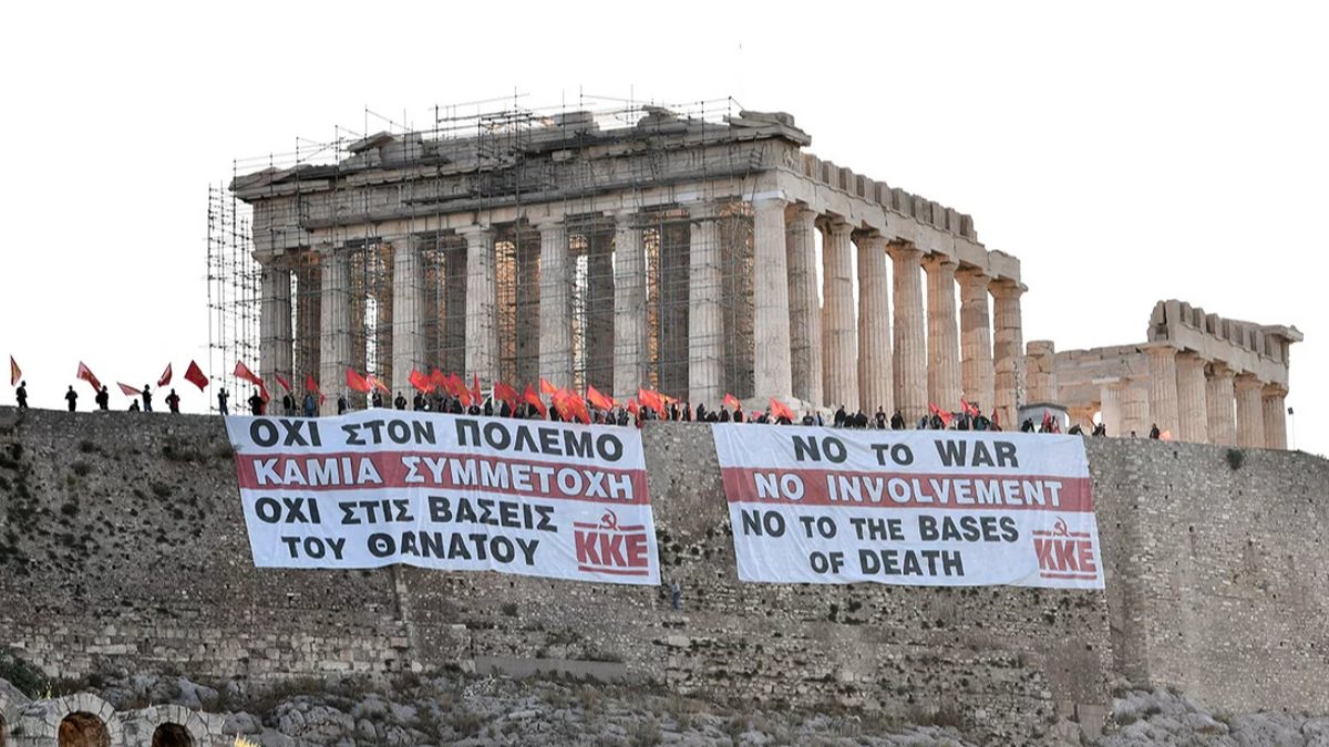 Yunanistan, ABD üslerine karşı eyleme sahne oldu