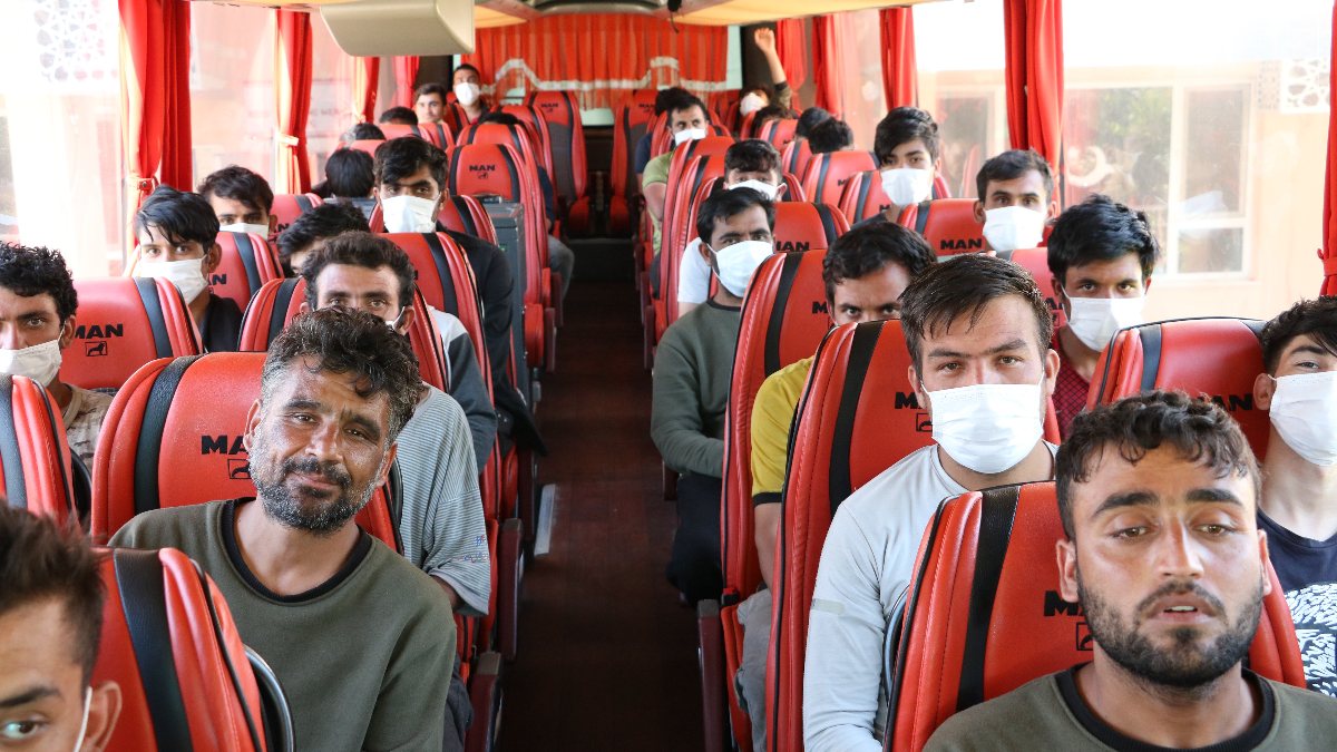 Edirne’de, 363 Afgan kaçak göçmen yakalandı