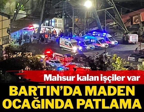 “Bartın’ın Amasra ilçesinde, Türkiye Taşkömürü Kurumu Amasra Müessese Müdürlüğü’nde, yer altında patlama meydana geldi”