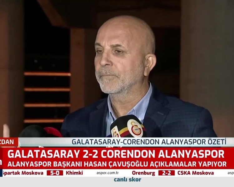 Alanyaspor Başkanı Hasan Çavuşoğlu Galatasaray maçı sonrası konuştu: Futbolda hatalar hep olacak