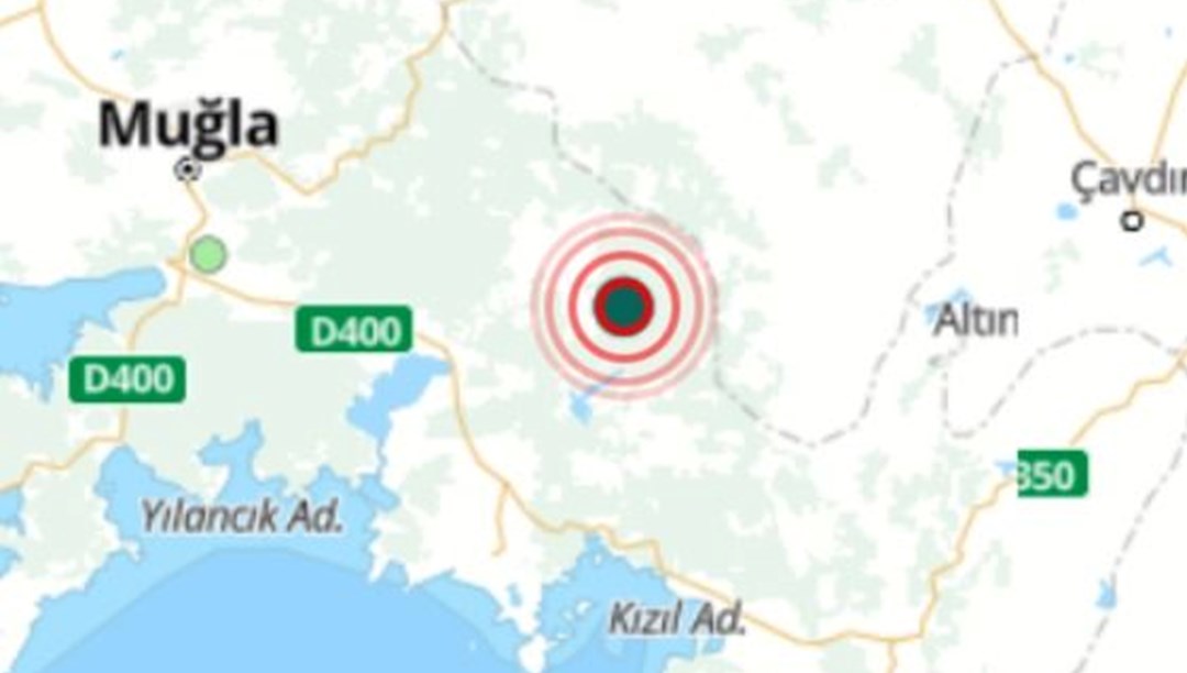Muğla’da 4,8 büyüklüğünde deprem | Son depremler
