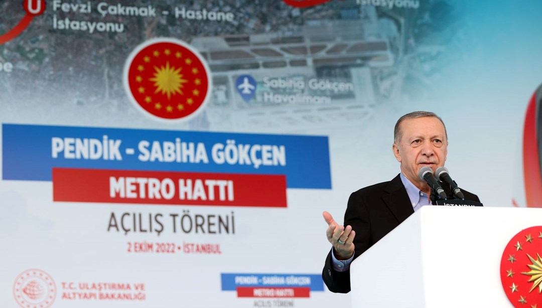 Sabiha Gökçen’e metro hattı | Cumhurbaşkanı Erdoğan: İstanbul’u sahipsiz bırakmıyoruz