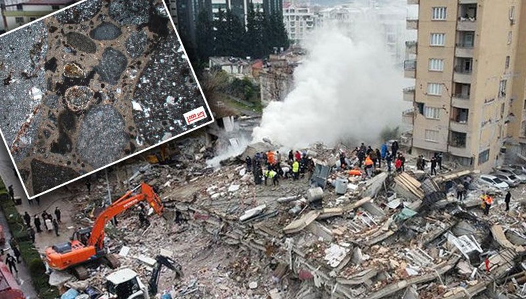 Deprem bölgesinde yıkılan binalarda dere kumu kullanıldığı tespit edildi