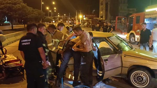 Kırıkkale’de taksi ile otomobil çarpıştı: 4 yaralı