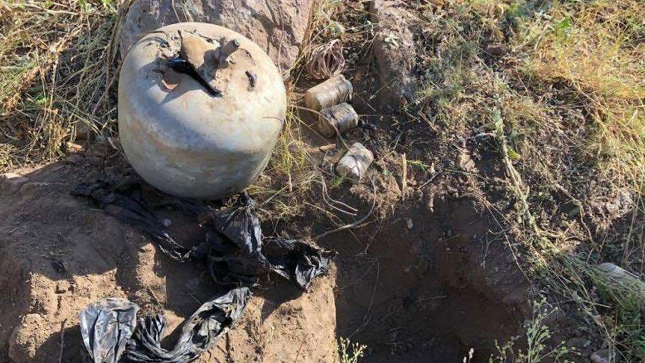 Bingöl’de bulunan 55 kilogram el yapımı patlayıcı imha edildi