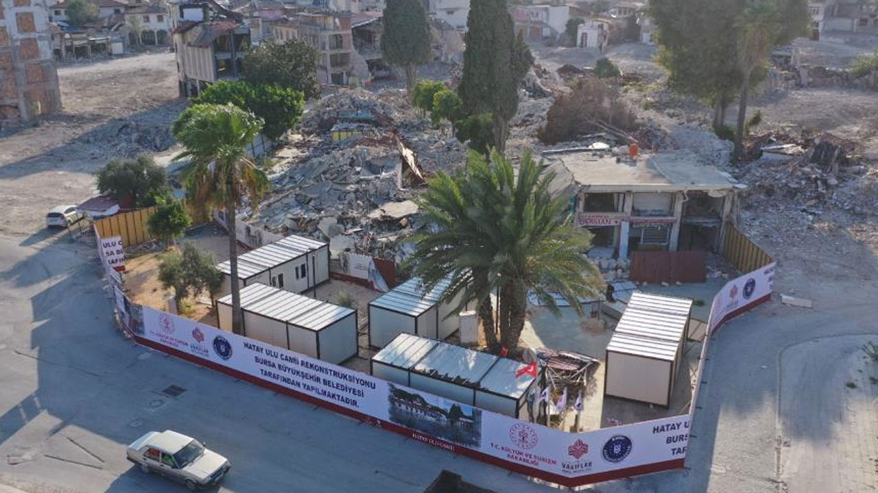 Bursa Büyükşehir Belediyesi Antakya Ulu Cami’nin yeniden inşa çalışmalarına başladı