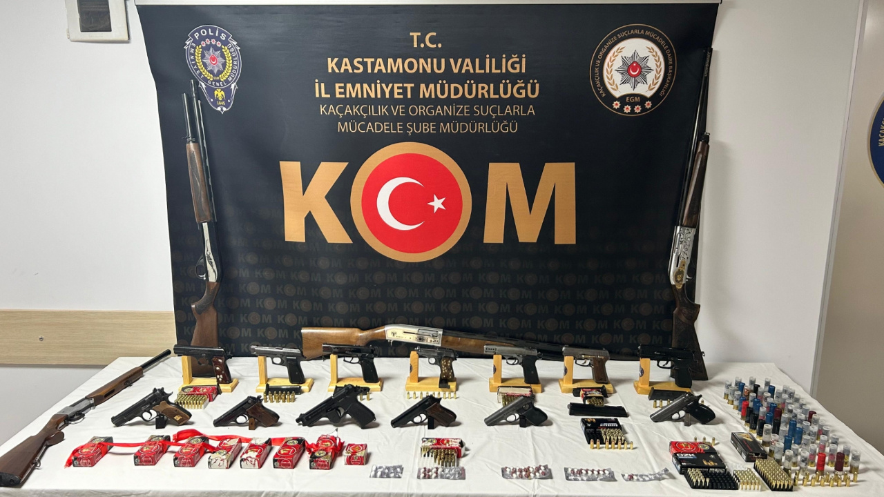 Kastamonu’da kaçak silah operasyonu: 28 gözaltı!