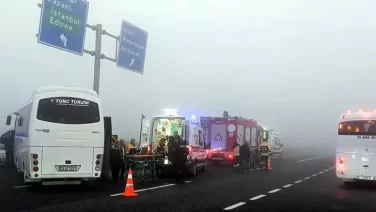 Tekirdağ’da midibüs ile minibüs çarpıştı; 4 yaralı