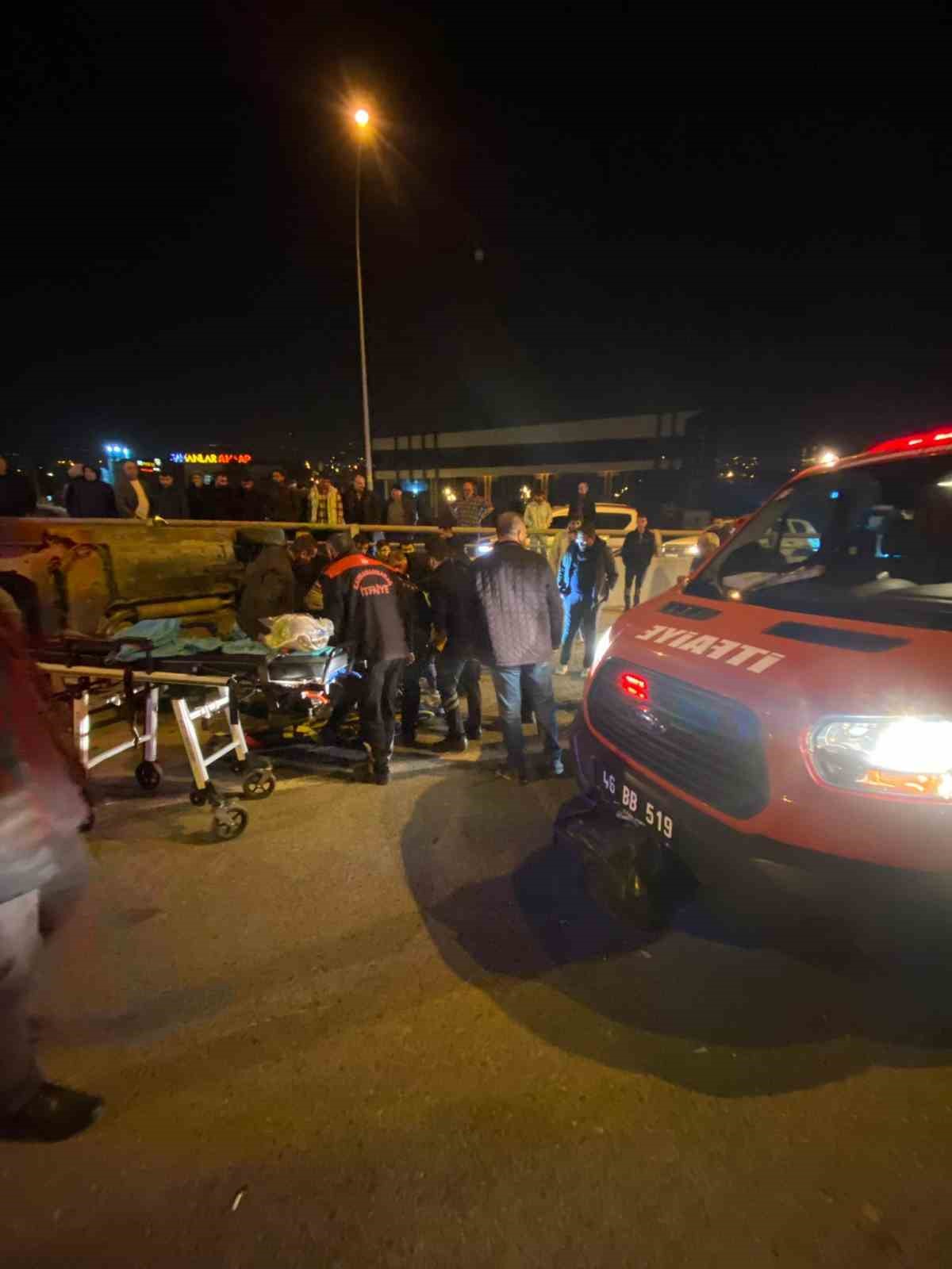 Kahramanmaraş’ta 3 araçlı zincirleme trafik kazası: 5 yaralı